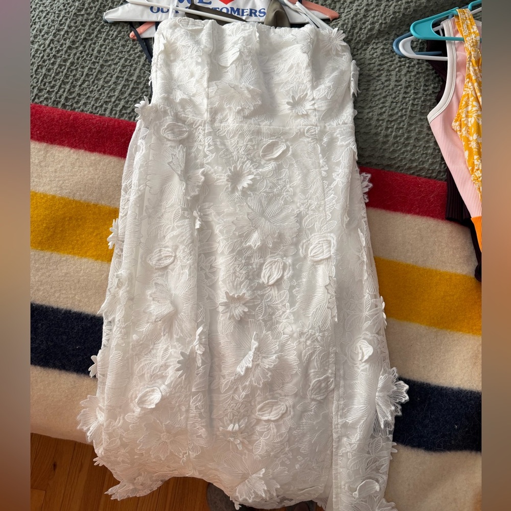 Lulu's Ivory Floral Kids Dress